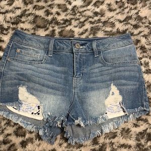 Denim shorts
